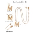 thumbnail image 5 of Time and Tru Goldtone Hammered Initial "M" Pendant Necklace, 5 of 6