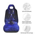 thumbnail image 4 of Picia Steel Skull Print Waterproof Sweating Car Seat Cover for Post Gym Workout, Running, Beach and Hiking, Universal Fit Anti-Slip Bucket Seat Protector, 4 of 5