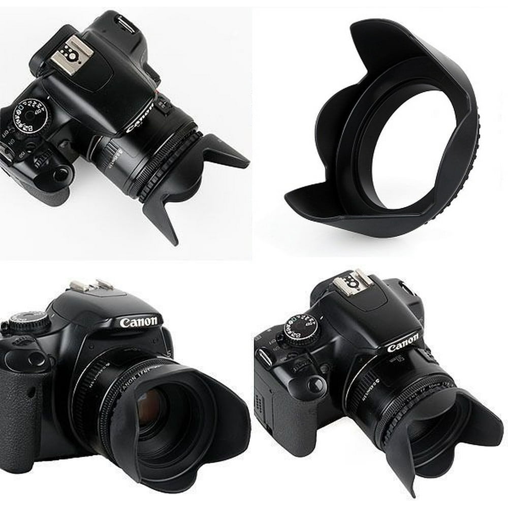 professional hard lens hood for canon 70300mm 55250mm 1855mm lens (58mm compatible) Walmart