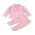 thumbnail image 1 of Baby Long Sleeve Single Breasted Cotton Pajama Sets, 1 of 5