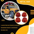thumbnail image 4 of Auto Hub Robusto Útil Kit de herramientas RC resistente al desgaste Práctico pequeño 4X RC Car Hubs Set para vehículos RC Chiildren Adultos Rojo 4Pcs Inevent FN001760-01, 4 of 7
