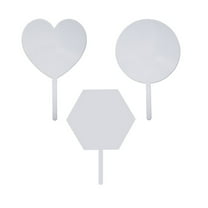 Blank DIY Hand Fans - 10 Pack Transparent Plastic Folding Fans for Wedding Favors, Birthday Party Decor, Arts & Crafts, Personalized Gifts Clearance