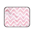thumbnail image 3 of ABPHQTO Chevron Pink Color White Pet Dog Cat Bed Pee Pads Mat Cushion Potty Dogsblankets Crate Bed Kennel 28x36 inch, 3 of 4