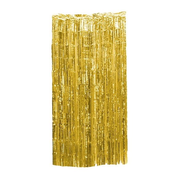 Cateissary Telón de fondo de fiesta, artesanía exquisita, múltiples colores para celebraciones de cumpleaños, cortina de flecos decorativa Kits de decoración para fiestas Oro