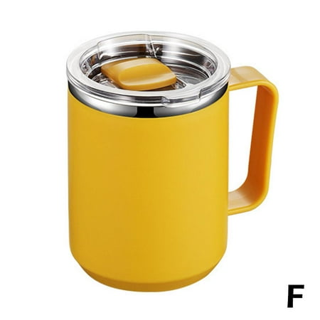 

Coffee Mug Stainless Steel Double Wall Insulated Tumble Travel Mug Cup Lid GX K7P7