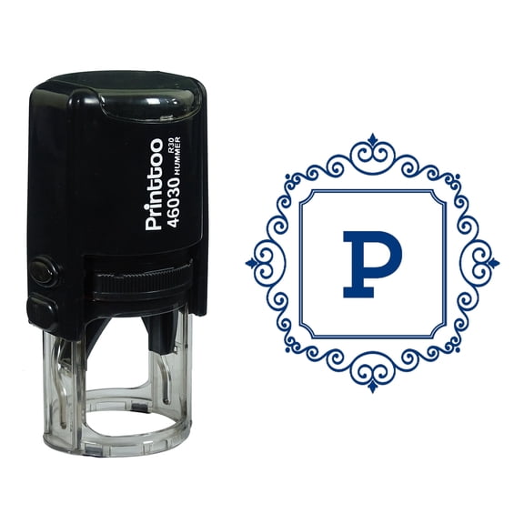 Printtoo Rubber Stamp SAMPLE Self Inking Office Stationary Stamp-Blue
