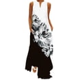 thumbnail image 6 of 2026 New Summer Women's Sleeveless Long Dress V-neck Printed Floral Dress Women's Clothing, 6 of 7