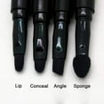 thumbnail image 3 of Magik 4pcs Mini Portable Make Up Brush Cosmetic Set Multi-fuctional Beauty Makeup Brushes (2 Pack, Black), 3 of 5