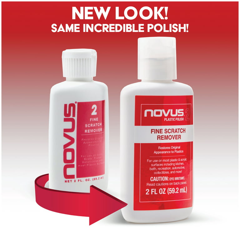 Novus #2 Fine Scratch Remover Polish Cleaner 8oz. Bottles 6 Pack