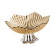thumbnail image 4 of Frutero con pedestal, bandeja para frutas portátil y práctica, bandeja decorativa para aperitivos, ideal para cumpleaños, oficina, sala de estar y Oro claro, 4 of 8