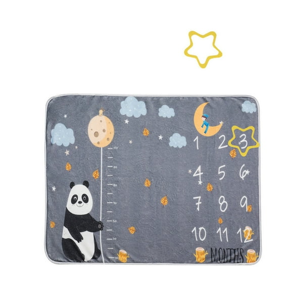 KAKOWELY 1 juego de manta de franela con memoria para bebé, accesorio para fotos con marcador de marco