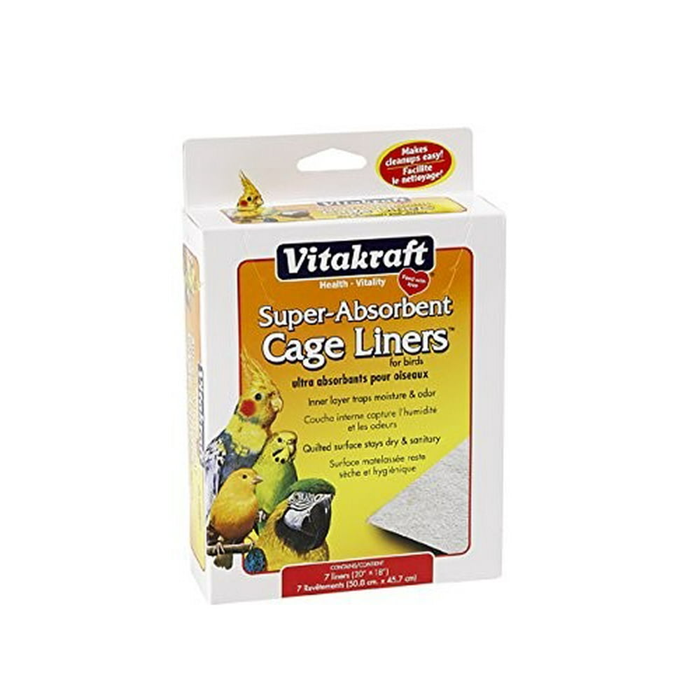 VitaKraft Bird Absorbant Cage Liners VK34478 VITAKRAFT
