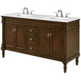thumbnail image 7 of Elegant Lighting Vf13060d-Vw Lexington 60" Free Standing Double Basin Vanity Set - Wood, 7 of 7