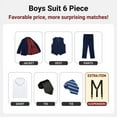 thumbnail image 3 of Boys' Formal Suit Set, with Suspenders, Double Vents, Adjustable Waist, 3 of 17