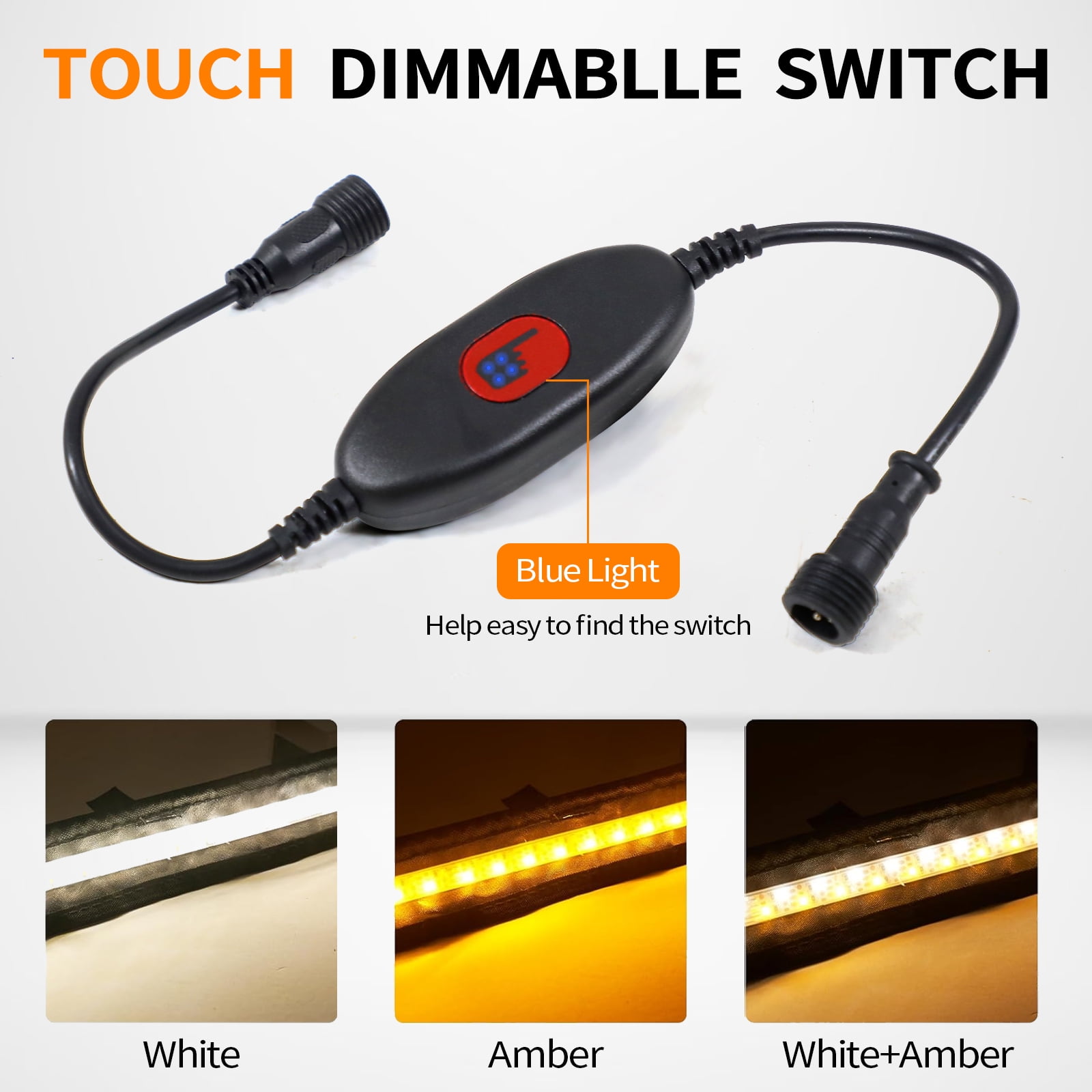 12v Led Light Strip RV Awning Lights with 2835 LED Chips Cabinet Lights, Waterproof IP65 Camping Light Flexible Strip for Outdoor Camping and Overland