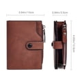 thumbnail image 2 of LOUEBICA Wallet for Men Large Capacity Leather RFID Blocking Trifold Wallet with 2 ID Windows and 15 Card Holders, 2 of 7