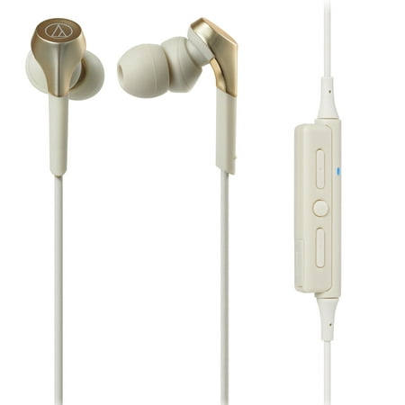 Audio-Technica - ATH-CKS550XBTBK Wireless Earbuds, Champagne-Gold - Chamagne Gold