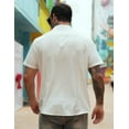 thumbnail image 3 of COOFANDY Mens Short Sleeve Cuban Guayabera Shirt Casual Summer Beach Button Down Shirts Resort Vacation Shirts, 3 of 8