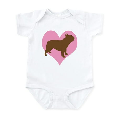 

CafePress - French Bulldog & Heart Infant Bodysuit - Baby Light Bodysuit Size Newborn - 24 Months