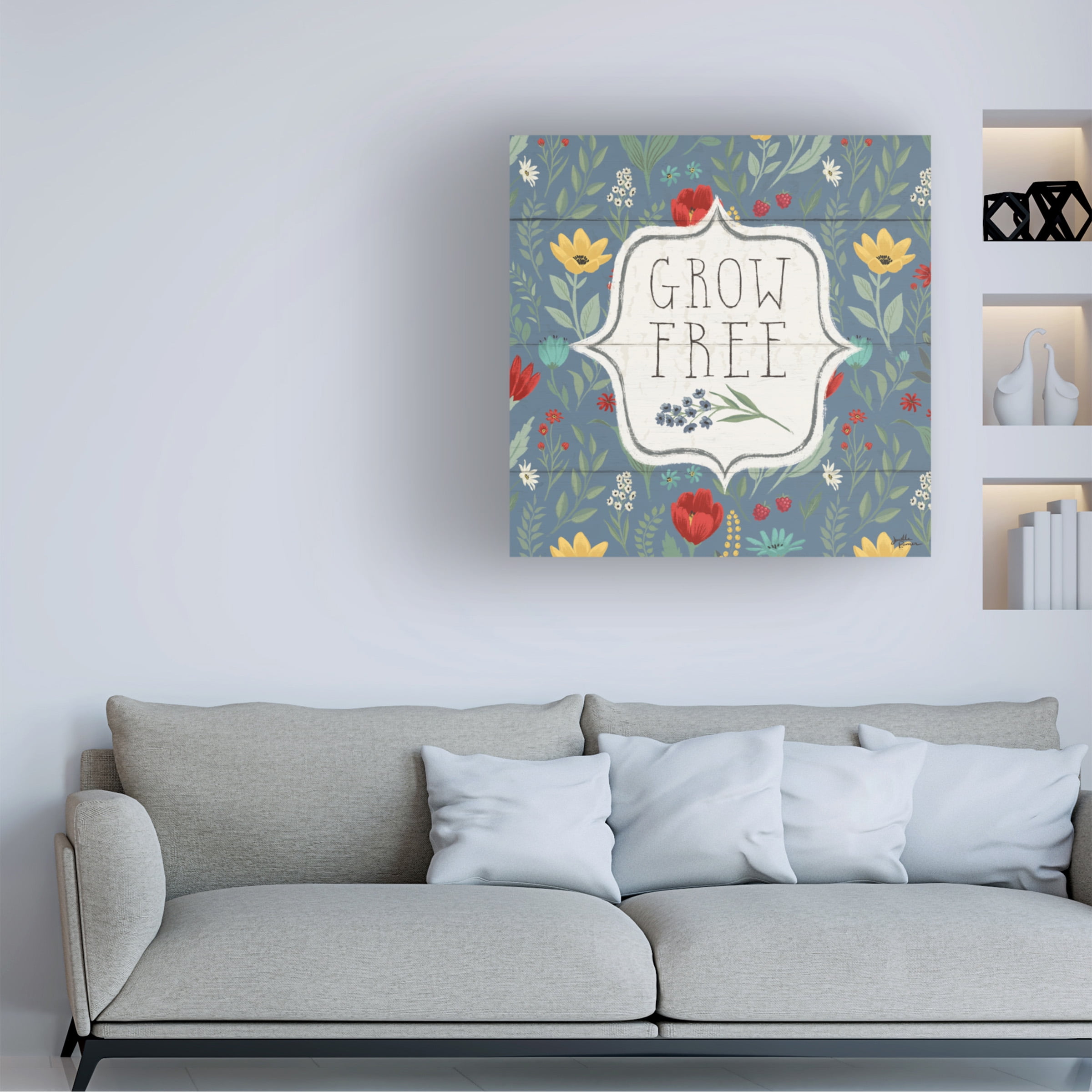 Janelle Penner 'Blooming Thoughts VI' Canvas Art