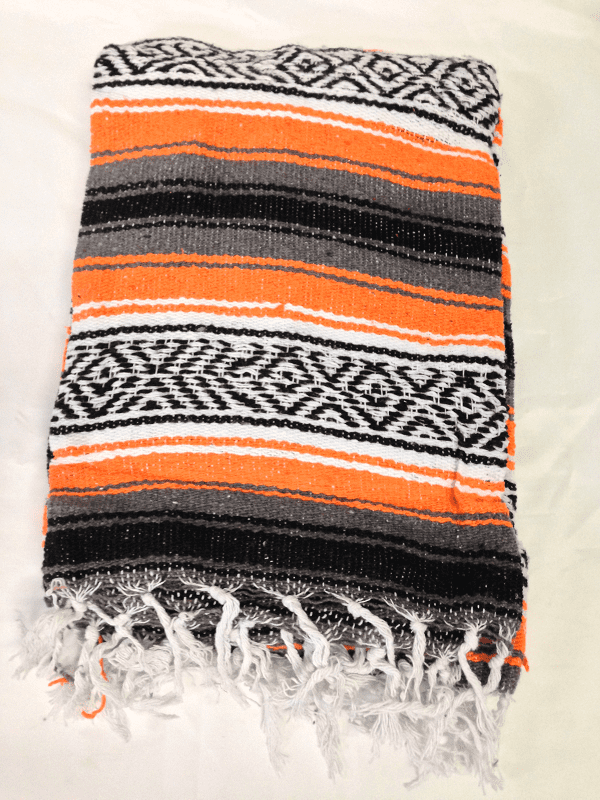 Deluxe Mexican Blankets in Striped Patterns (Orange) Walmart Canada
