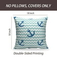 thumbnail image 2 of LALILO Throw Pillow Covers Tile Sailor With Anchor White And Blue Cushion Cover 18" x 18", 3796 Pack, 2 of 6