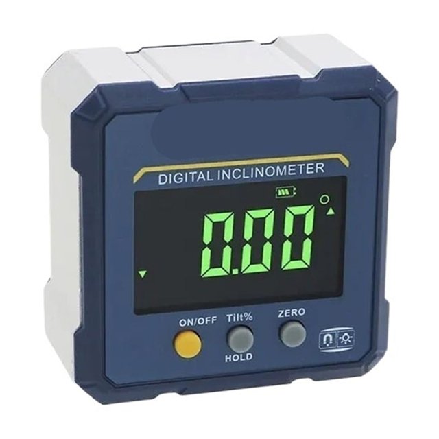 Aimants Numériques 4 Côtés Détecteur d'Angle Protracteur 2 en 1 Jauge d'Angle Numérique, Mesure Précise