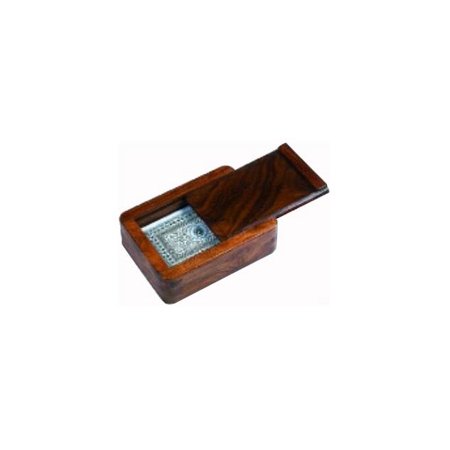 - The Single Plastic Playing Cards Set w Solid Wood Case