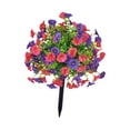 thumbnail image 1 of Estaca de jardín artificial,Estaca de jardín artificial de gloria de la mañana,Estaca de césped con flor de gloria de la mañana artificial,Adorno decorativo de bonsái con flores de, 1 of 8