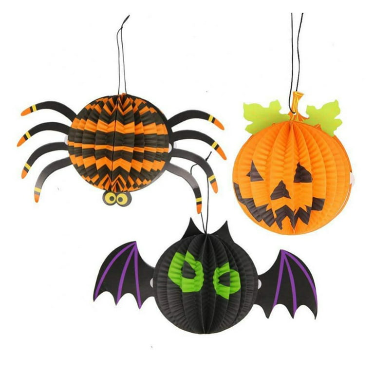 Halloween Party Patch Decoration Pumpkin Spider Bat Hanging - Temu