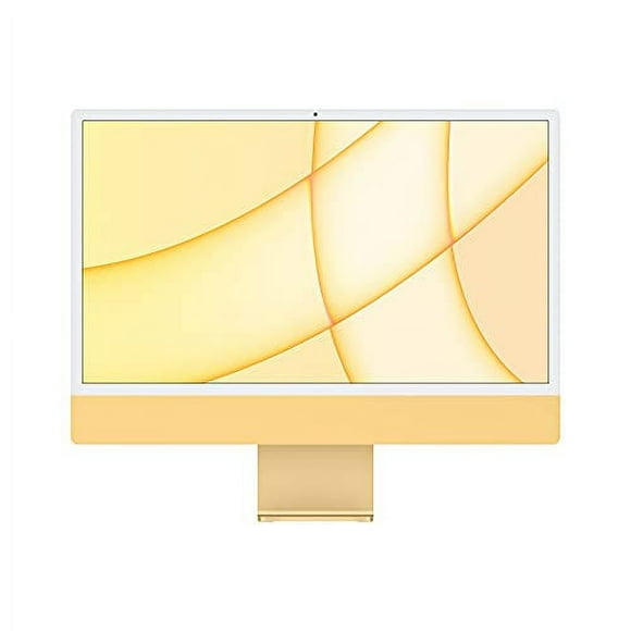 2021 Apple iMac (24 Pouces, Puce Apple M1 avec Processeur 8 Cœurs et 8 Cœurs GPU, 8 Go de RAM, 256 Go) - Jaune