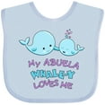 thumbnail image 3 of Inktastic My Abuela Whale-y Loves Me Boys or Girls Baby Bib, 3 of 4