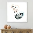 thumbnail image 3 of Designart 'Little Penguin With Planets and Stars I' Farmhouse Framed Art Print, 3 of 4