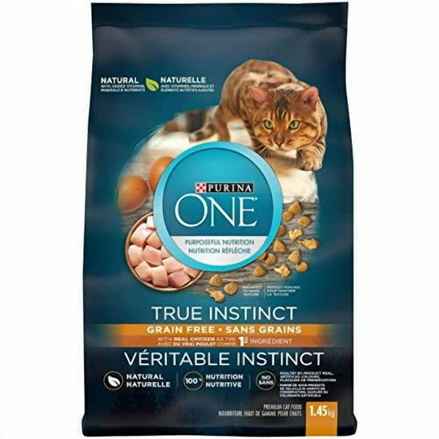 Purina ONE True Instinct Grain Free Chicken, Dry Cat Food 1.45kg