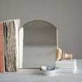 thumbnail image 3 of Creative Co-Op 7.75" x 9.75" Brass Modern Arched Standing Mirror, 3 of 7