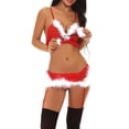 thumbnail image 1 of Conjunto de ropa interior de mujer Bragas Lencería Ropa de dormir íntima para aniversario (Rojo S) Tmvgtek Para estrenar, 1 of 2