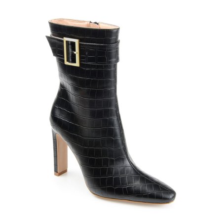 

Journee Collection Womens Elanie Faux Leather Pointed Toe Ankle Boots