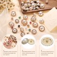 thumbnail image 4 of Uxcell 10pcs 40L Pearl Gold Metal Sewing Buttons 25mm 1" Round Women Coat Buttons with Plastic Shank Replacement DIY Button for Sewing Clothing Sweater Decoration Craft, #8, 4 of 7