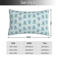 thumbnail image 2 of Fotbe Sea Turtle Funda de Almohada Decorativa Estilo Occidental, Lujo en Algodón, Fundas para Almohadas King, Cojín Estampado para Decoración del Hogar-14"x20", 2 of 6