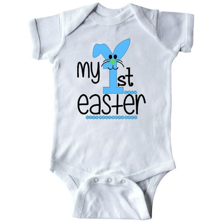 

Inktastic My 1st Easter with Bunny in Blue Gift Baby Boy or Baby Girl Bodysuit