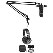 Yeti Blackout Studio Podcasting Podcast Recording Kit wMic+Monitoring Headphones