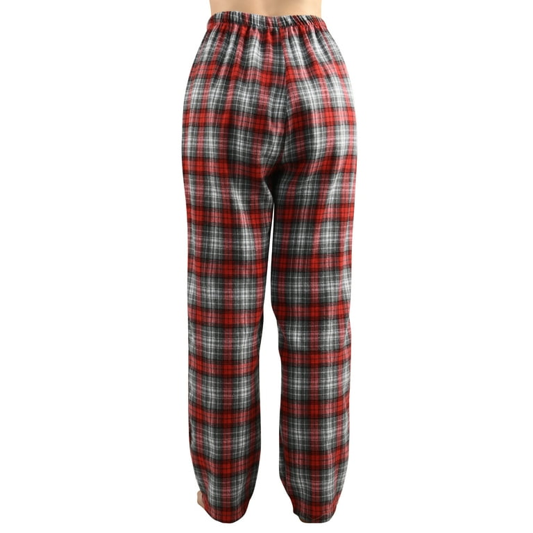 Lochas Women Flannel Pajama Pants Fleece Sleep Bottoms Xmas Plaid Trousers  with Pockets Loungewaer Christmas Sleepwear 