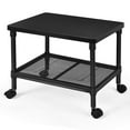 thumbnail image 1 of Gymax 2-Tier Under-Desk Imprimante Stand Roulement Fax Panier W / Étagère de Stockage et Roue Pivotante, 1 of 10
