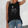 thumbnail image 2 of T-Shirt Décontracté Sans Manches pour Femmes, Col Rond, avec Imprimé Floral - pour Usage Quotidien, 2 of 4