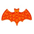 thumbnail image 1 of Bat Push Bubble Sensory Fingertip Toys Autismo Stress Reliever Toy (naranja) Likrtyny juguetes de los niños, 1 of 8
