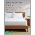 thumbnail image 3 of CGK Linens Luxury Quilted Mattress Pad – Breathable Cotton Pillow Top Protector – Cooling, Noiseless & Comfy Fit, 3 of 7