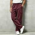 thumbnail image 4 of StSilkitty Baggy Pants for Men Elastic Waist Fishing Hiking Pants with Pockets Athletic Running Sweat Pants, 4 of 7