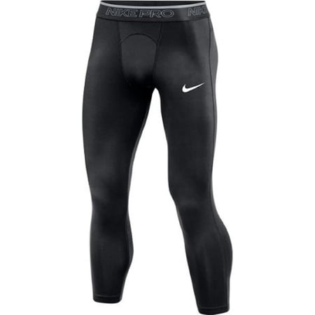 Nike Men's Pro 3/4 Length Training Tight (Black, Small)