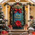 thumbnail image 6 of Ouuluon Festive Christmas Door Cover, 35X71 inch Curtain for Door Wall Holiday Party Decoration, 6 of 7