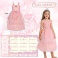 thumbnail image 2 of Marendyee Dress for Girls Pink Tulle and Sequin Dress for Kids Halloween Cosplay Costumes, 2 of 15